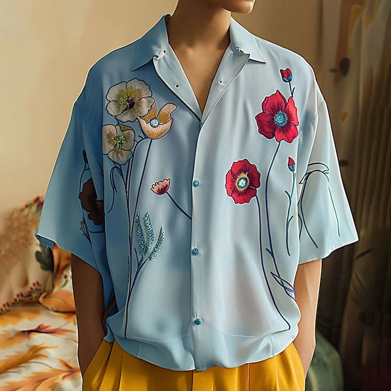 Bloom Canvas Button-Up