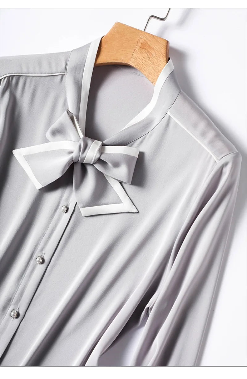 Grace Satin Ribbon Blouse