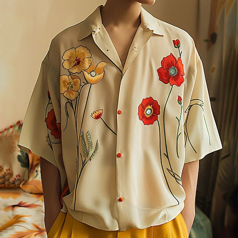 Bloom Canvas Button-Up